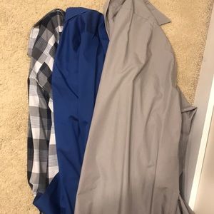 Three men's dress shirts DKNY and Kenneth Cole